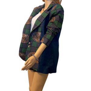 DENIM & PRINT JACKET